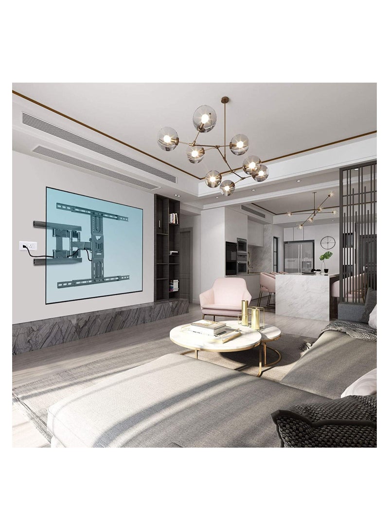 Full Motion TV Wall Mount Articulating Swivel TV Bracket for Most 45”-75 inch Flat Screen TV - Image 2