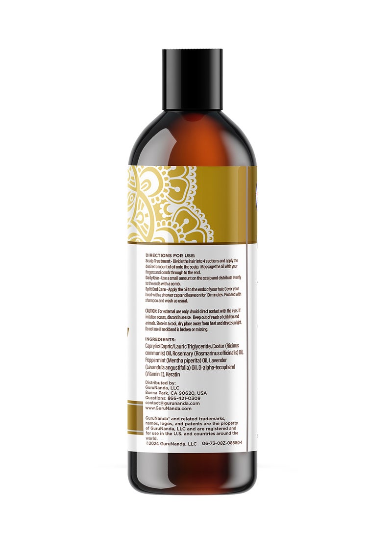 GuruNanda Rosemary Hair Oil with Keratin - 237 ml - Image 2