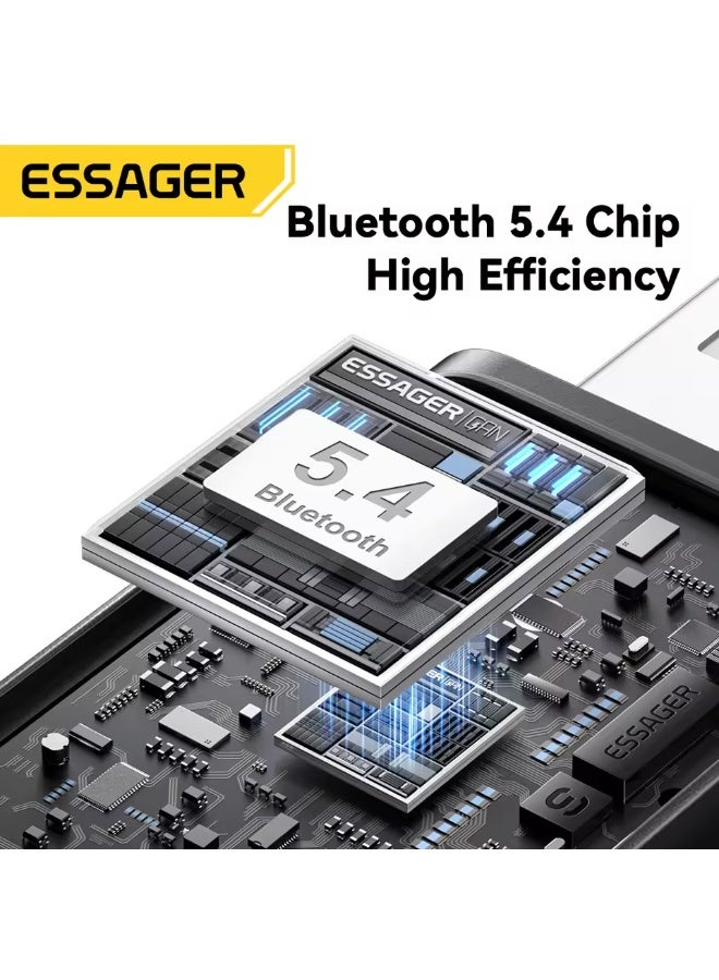 Essager Bluetooth 5.4 Car Adapter Wireless FM Transmitter with Auto On Off Hands-Free Call Hi-Fi Music Audio Receiver for Cars - Image 5