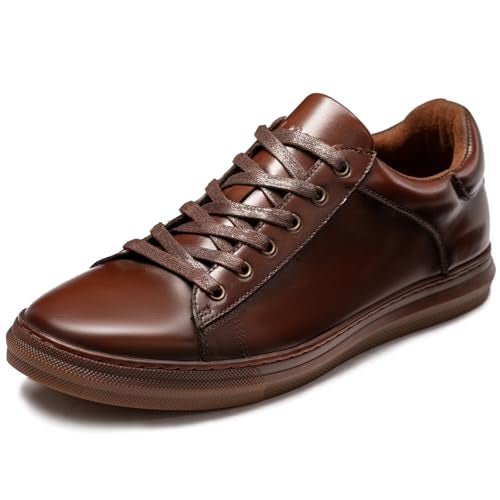 Arkbird Mens Casual Shoes Leather Fashion Sneakers Business Casual Dress Sneakers Lace-up Oxford Shoe for Men - Image 1