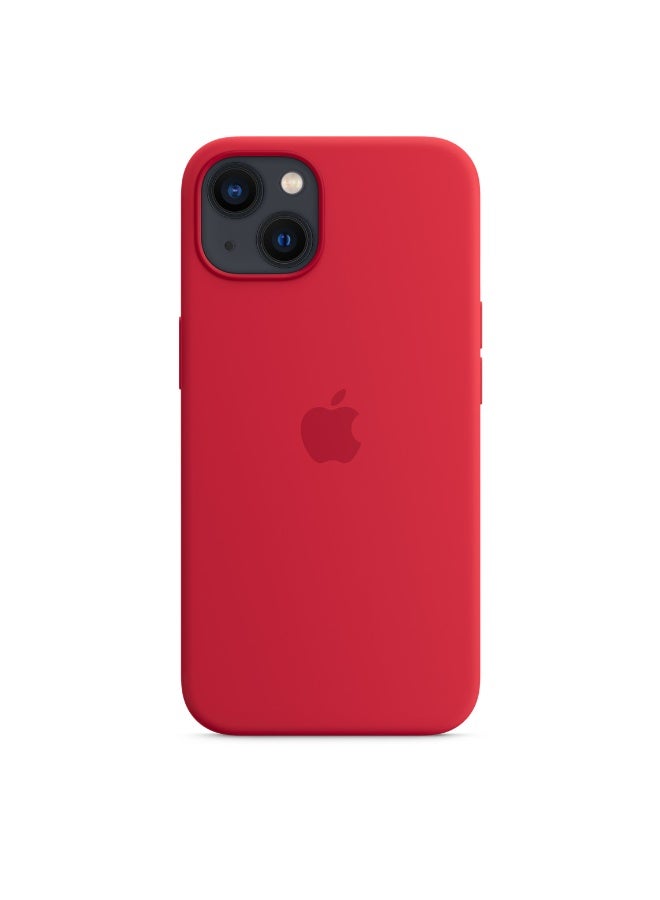 فريق ديلوكس غلاف سيليكون آيفون 13 ميني مع MagSafe (Red) - Image 4