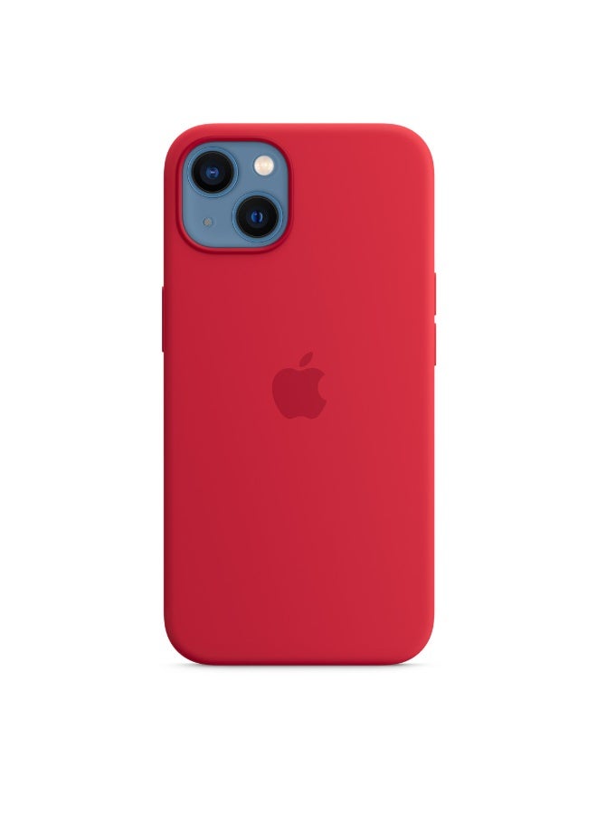 فريق ديلوكس غلاف سيليكون آيفون 13 ميني مع MagSafe (Red) - Image 5