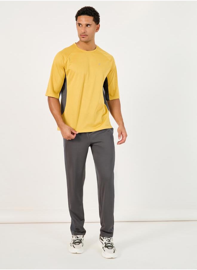 Styli - Contrast Panel Ultra Lightweight Mesh Oversized Training T-Shirt - Image 1