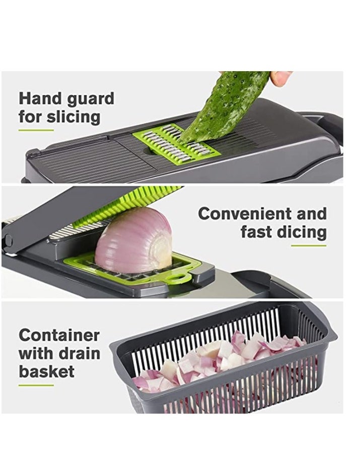 Generic - Vegetable Chopper Slicer Dicer with Storage Container - Image 1