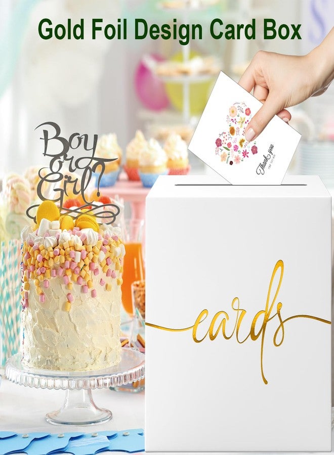 CINSOEN White and Gold Foil Card Box - Image 5