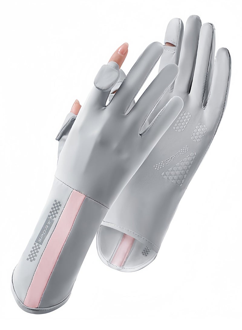 Women UV Sun Protection Gloves Full Finger Touchscreen Non Slip Gloves Driving Gloves Breathable Summer Outdoor for Women - Image 1