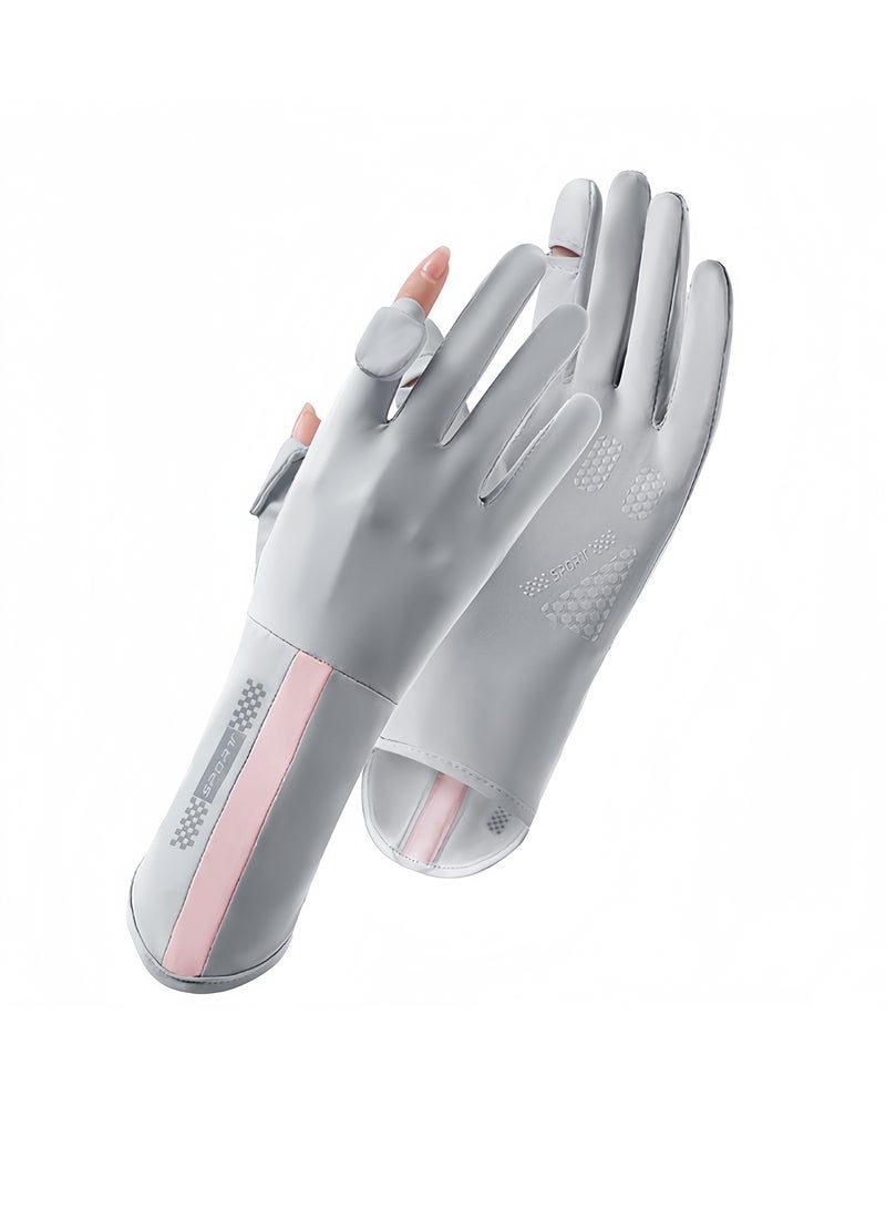 Women UV Sun Protection Gloves Full Finger Touchscreen Non Slip Gloves Driving Gloves Breathable Summer Outdoor for Women - Image 1