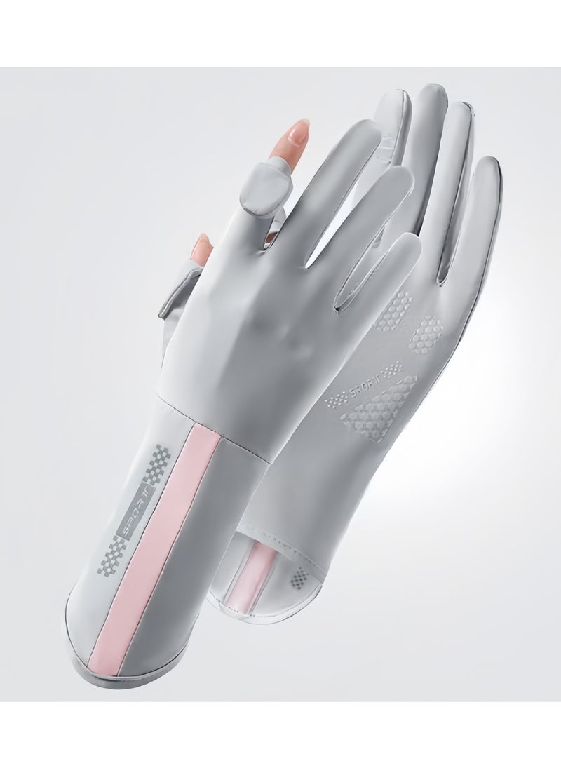 Women UV Sun Protection Gloves Full Finger Touchscreen Non Slip Gloves Driving Gloves Breathable Summer Outdoor for Women - Image 1