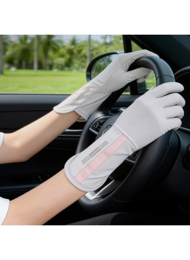 Women UV Sun Protection Gloves Full Finger Touchscreen Non Slip Gloves Driving Gloves Breathable Summer Outdoor for Women - Image 1