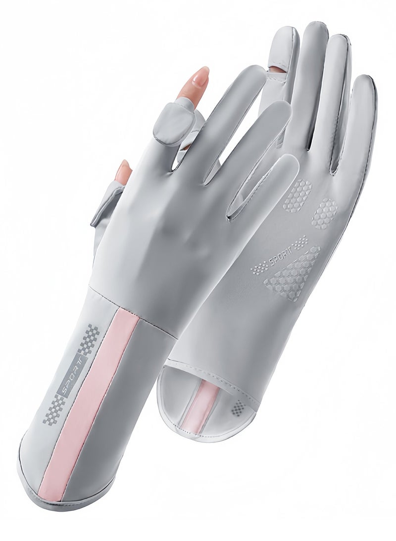 Women UV Sun Protection Gloves Full Finger Touchscreen Non Slip Gloves Driving Gloves Breathable Summer Outdoor for Women - Image 2