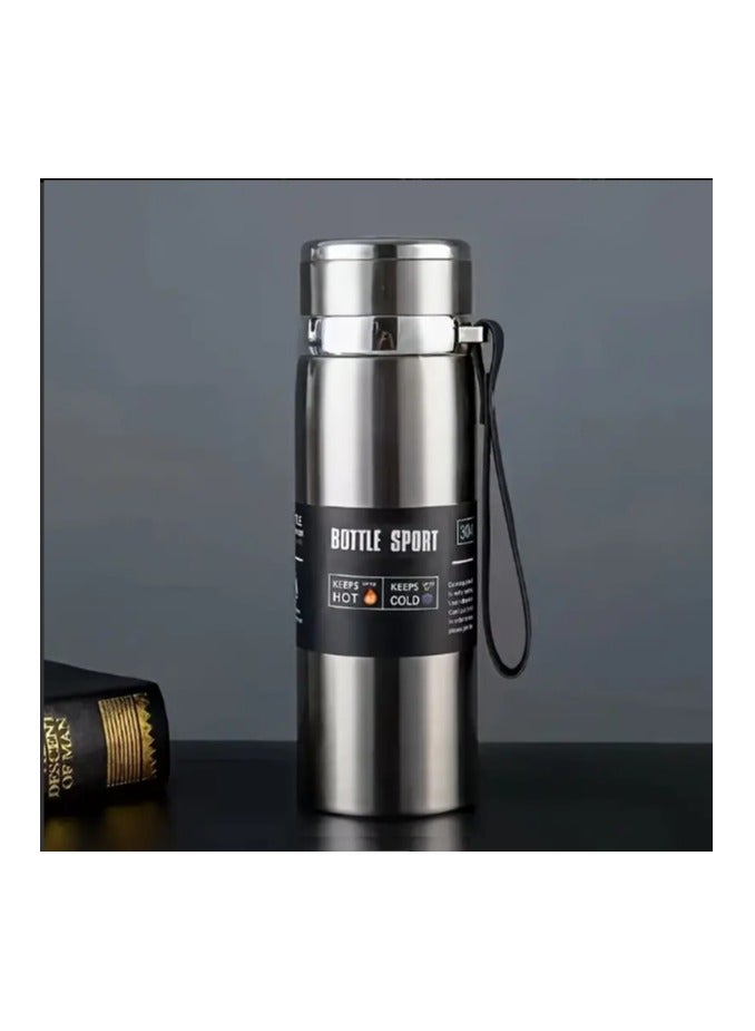 BB 316 Stainless Steel Insulated Liquid Bottle with Carabiner Lock, 800ml Capacity, Leakproof, BPA Free for Travel, Home, Kitchen and Outdoor Sports - Multiple Colors - Image 5