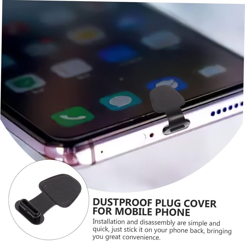 DOITOOL 16pcs Type-c Plugs Self-Adhesive Charging Port Covers Protectors for Phones and Debris Easy to Use and Carry - Image 3