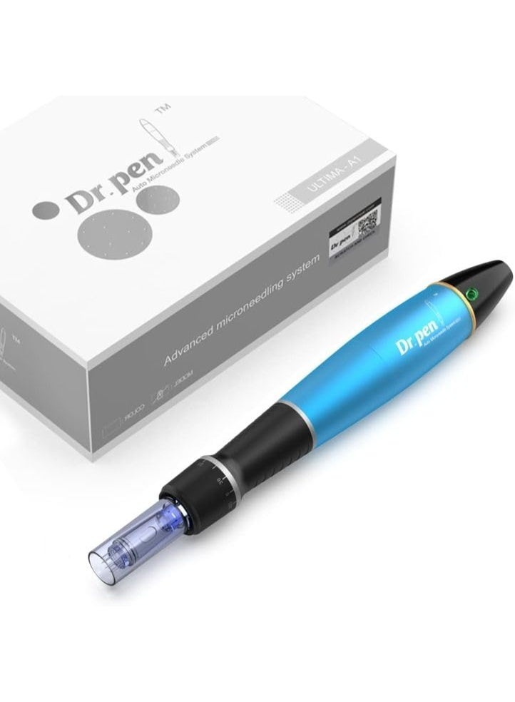 دي آر. بن Derma Pen A1 – جهاز ديرما بن a1 كهربائي تجميلي مع 2 رؤوس سن هدية – لتجديد البشرة وتحسين آثار الحبوب – مناسب للاستخدام المنزلي والصالونات - Image 2