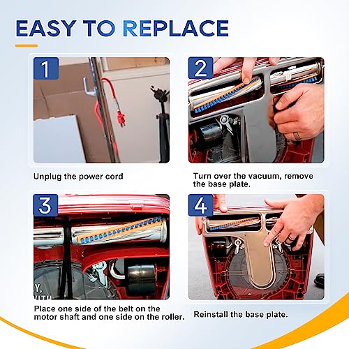 KeeTidy Vacuum Belt, 10 Pack Belt 30563B Round Vacuum Cleaner Belts Upright Vacuum Belt Compatible with Sanitaire Eureka Vacuum Cleaner, Style RD, SC679K C2094 Belt - Image 5
