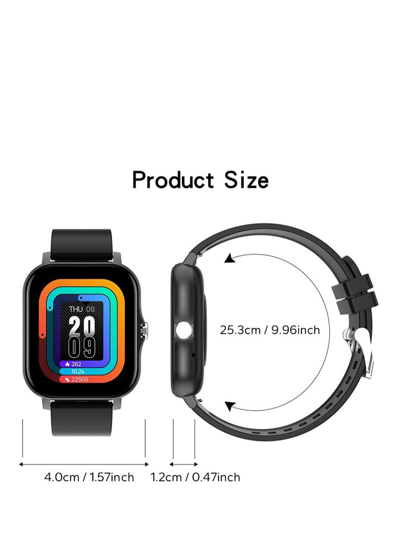 AROAQ Smart Watch, Gray Waterproof Fitness Tracker Watch, Bluetooth Calls Digital Smartwatch, Large Display Wristwatch Watches For Men And Women - Image 4