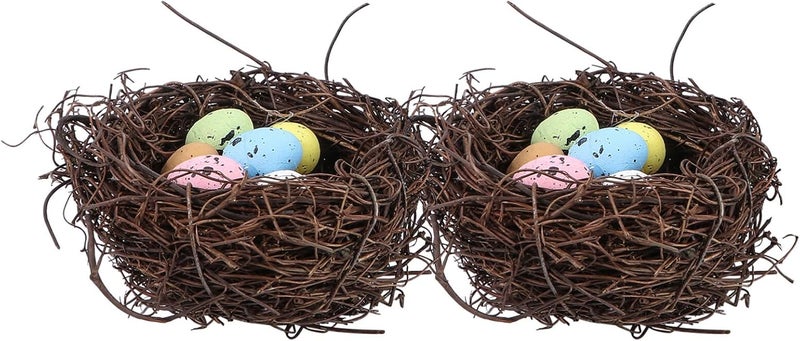 Easter Decorative Nest Egg Balls 9X9CM Photo Props For Spring Home Party Decor - Image 1