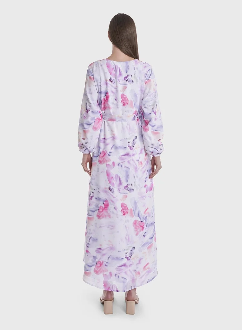 KASHKHA Floral Watercolor Dress