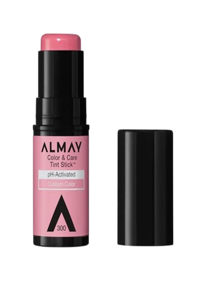 Almay Lip and Cheek Tint, Color & Care Tint Stick, Multi-Use Moisturizing Blush and Lip Color, Dewy Finish, 300 Rose Flush, 0.25 oz - Image 1