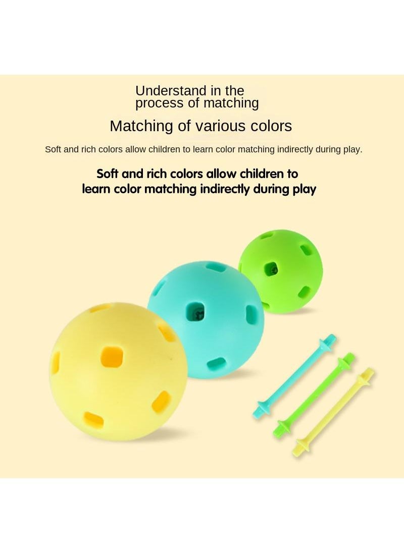 Y&D Children's Beaded Building Blocks Three Dimensional Space Thinking Geometry Educational Toys  - Image 2