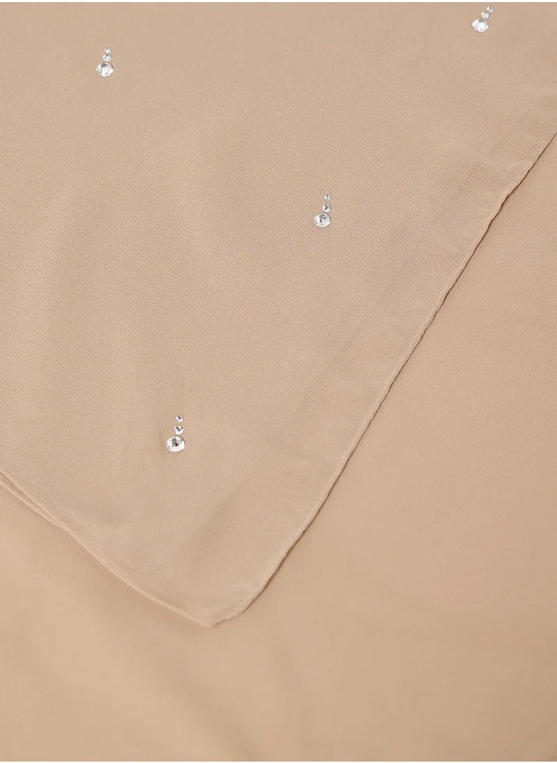 خزانة Diamante Detail Long Hijab Scarf