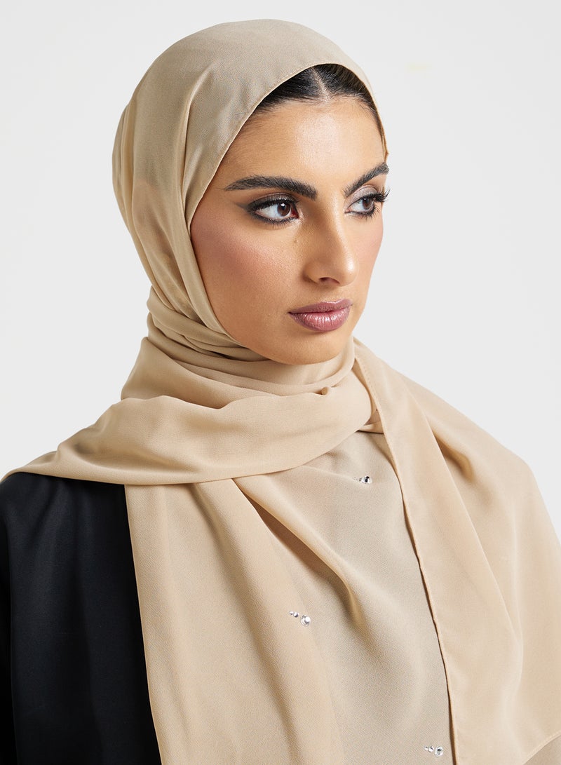 خزانة وشاح حجاب طويل بتفاصيل ديامانتي - Image 3