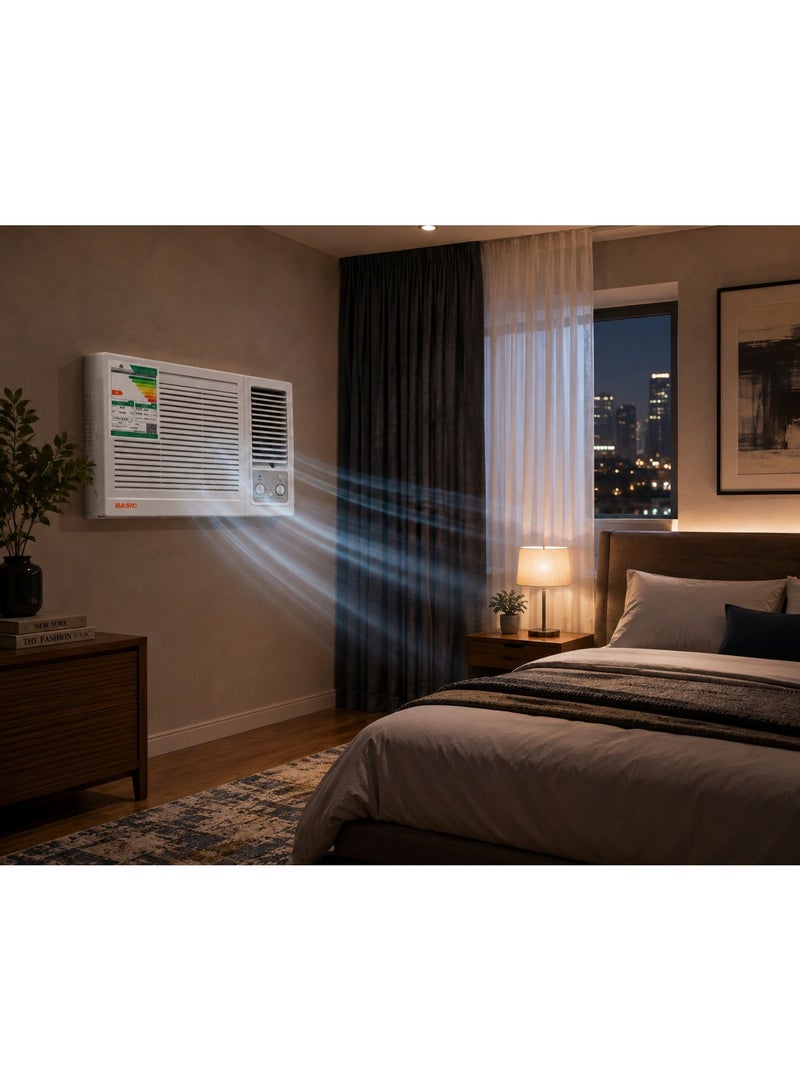 فيشر مكيف هواء نافذة 1.5 طن، 17600 وحدة حرارية بريطانية - تبريد وتدفئة - أبيض | FWAC-H18HF - Image 4