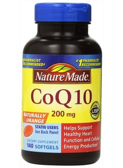 Coq10 Coenzyme Q10 200 Mg 2 Bottles 140 Softgels Each