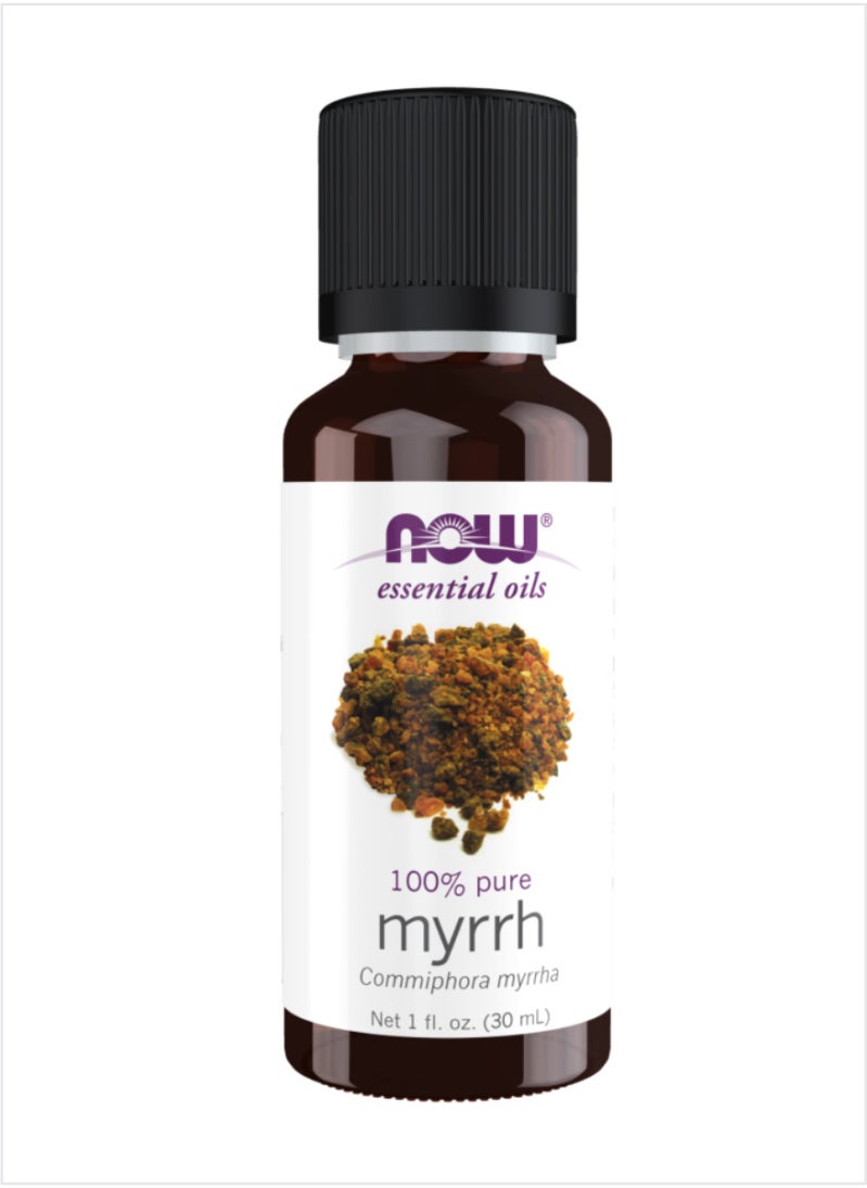 now NOW Essential Oils 100% Pure Myrrh Oil - Aromatic & Grounding, 30ml 