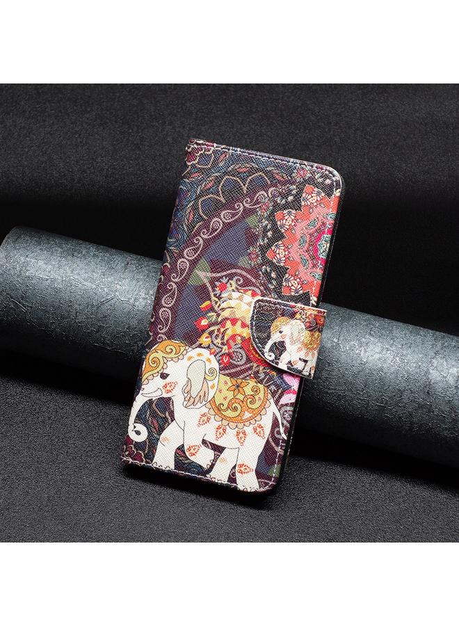 S-TOP Case For iPhone 16 Pro Colored Drawing Pattern Flip Leather Phone Case - Image 2