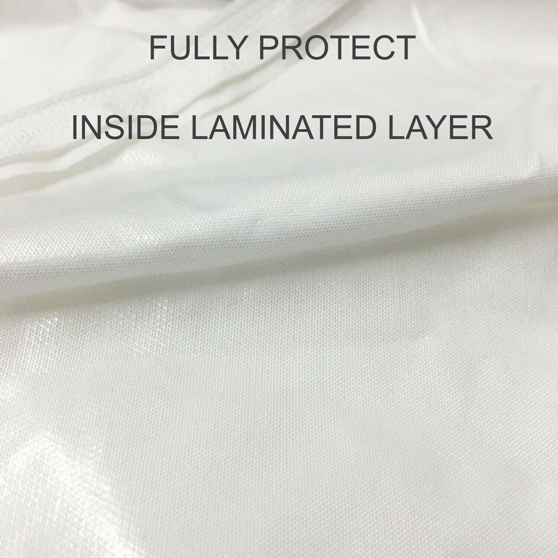 Linen Store King Mattress Protector Cover, Premium Microfiber Mattress Cover Waterproof Shield Zippered Mattress Bed Protector Encasement, Velcro Zip, Ultra Soft - King Size - Image 1