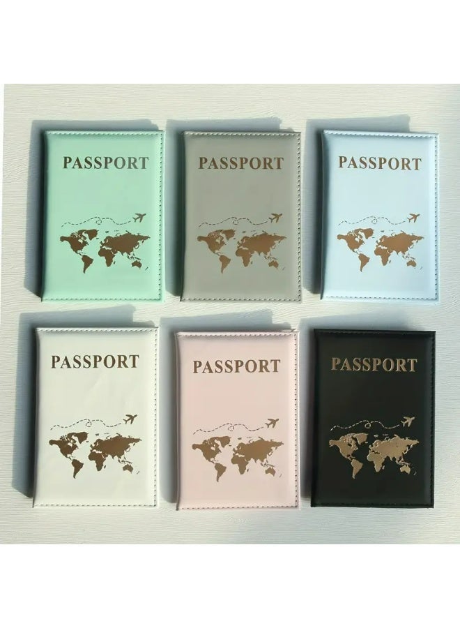 Kandid Travel Passport Holder and Luggage Tag Set, Faux Leather, Classic Style, Unisex (BLACK) - Image 3