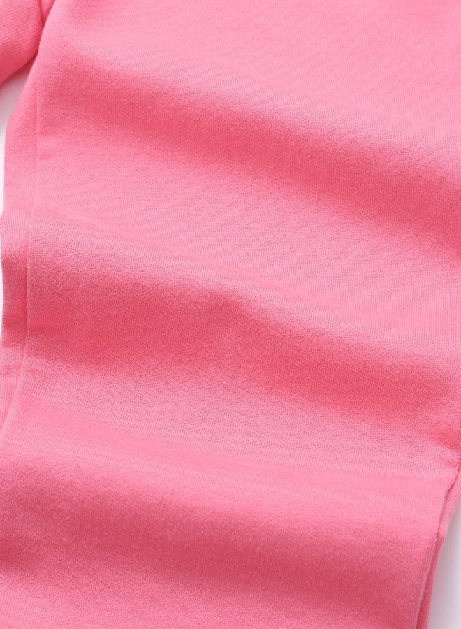 VZF 3 Pack Toddler Girls Sweatpants Soft Cotton Girl Joggers Casual Athletic Pull-On Pants with Pockets, Pink+Watermelon Red+Purple, 5Y - Image 4