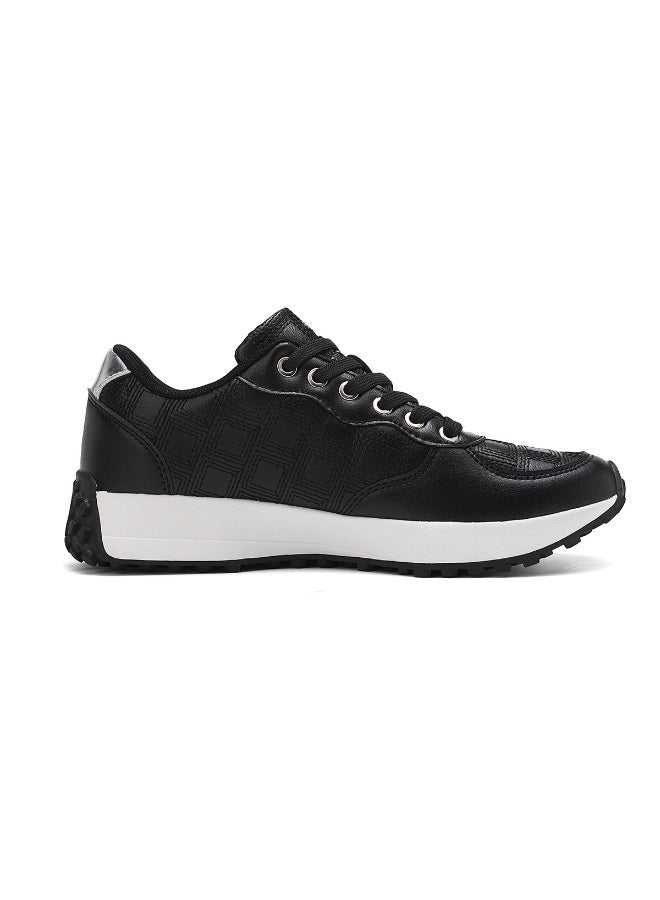 Sky View Womens Sneakers Lace-Up  Non-Slip Sole,  Running, Daily Errands Stylish & Comfortable, Casual Fashion Lightweight for Work Travel - Image 3