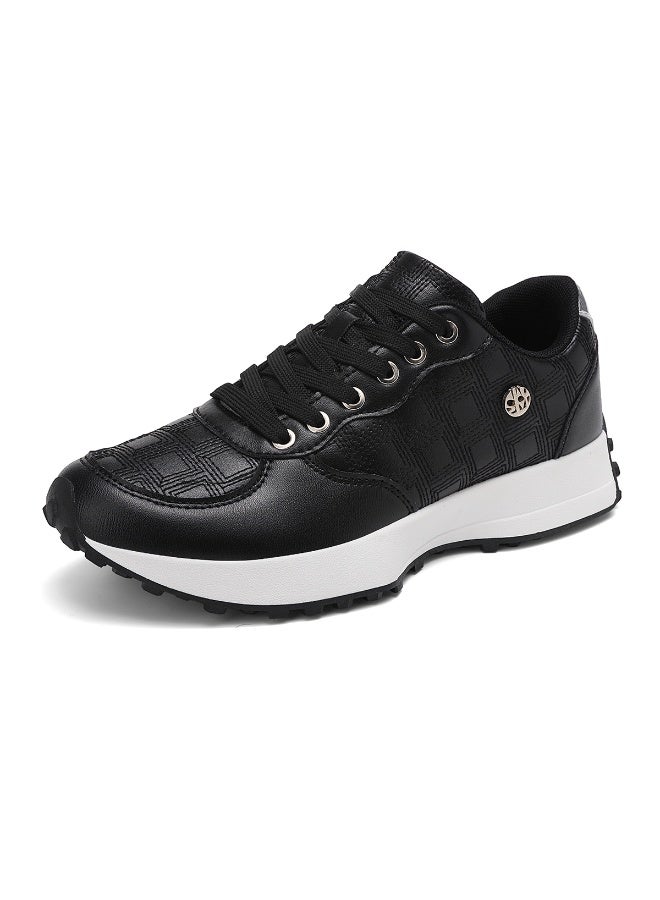 Sky View Womens Sneakers Lace-Up  Non-Slip Sole,  Running, Daily Errands Stylish & Comfortable, Casual Fashion Lightweight for Work Travel - Image 1