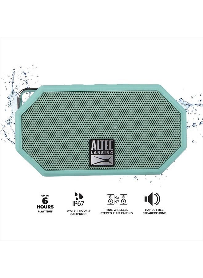 Altec Lansing - Mini H2O - Waterproof Bluetooth Speaker, IP67 Certified & Floats in Water, Compact & Portable Speaker for Hiking, Camping, Pool, and Beach - Image 1