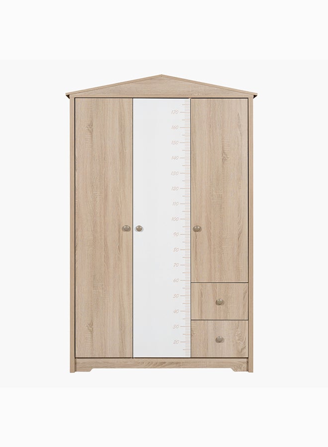 هوم بوكس خزانة ملابس 3 أبواب بدرجين من ماي هاوس - Image 2