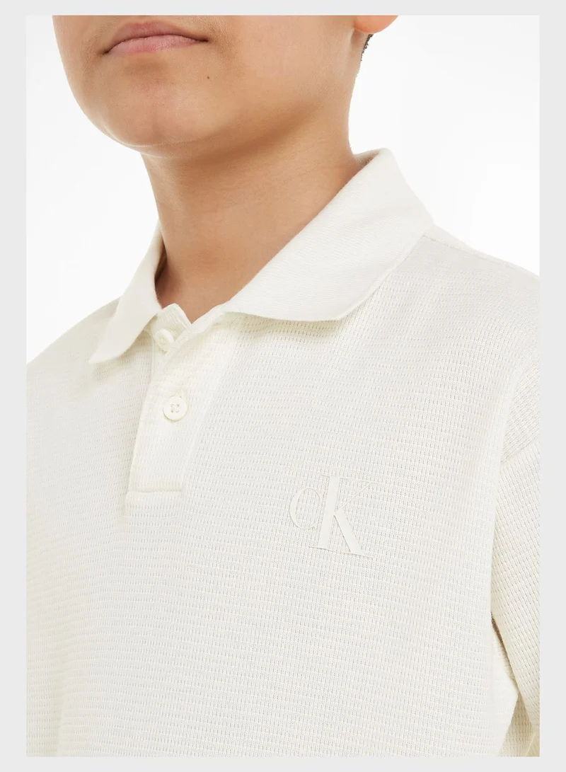 Calvin Klein Jeans Kids Logo Polo T-Shirt
