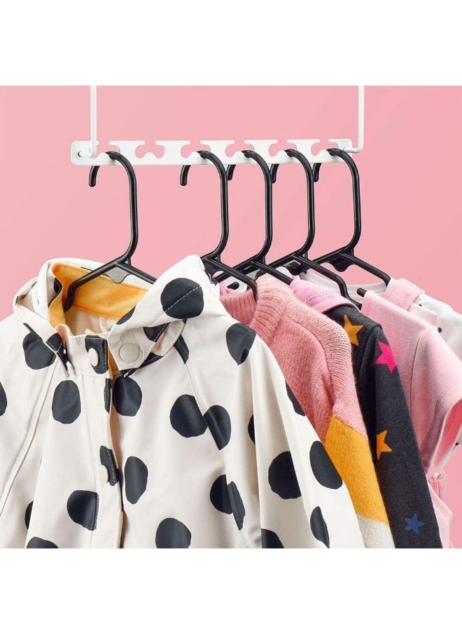 HOUSE DAY - HOUSE DAY 20 Pack Black Kids Hangers Premium Baby Hangers for Closet Slim Plastic Hangers Cute Infant Hangers, Durable Kids Clothes Hanger, Toddler Hangers, Childrens Hangers Baby Hangers - Image 1