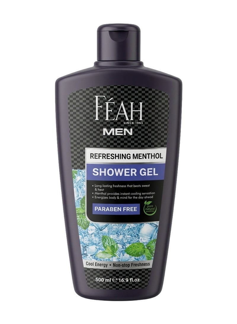 FEAH Refreshing Menthol Shower Gel 500ML - Cooling & Refreshing Body Wash - Image 1