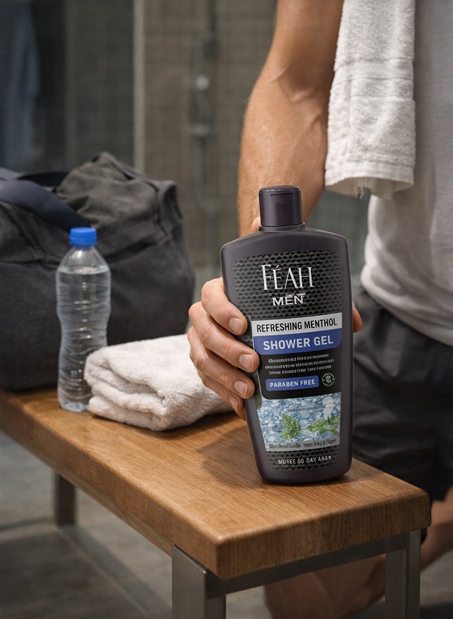 FEAH Refreshing Menthol Shower Gel 500ML - Cooling & Refreshing Body Wash - Image 5