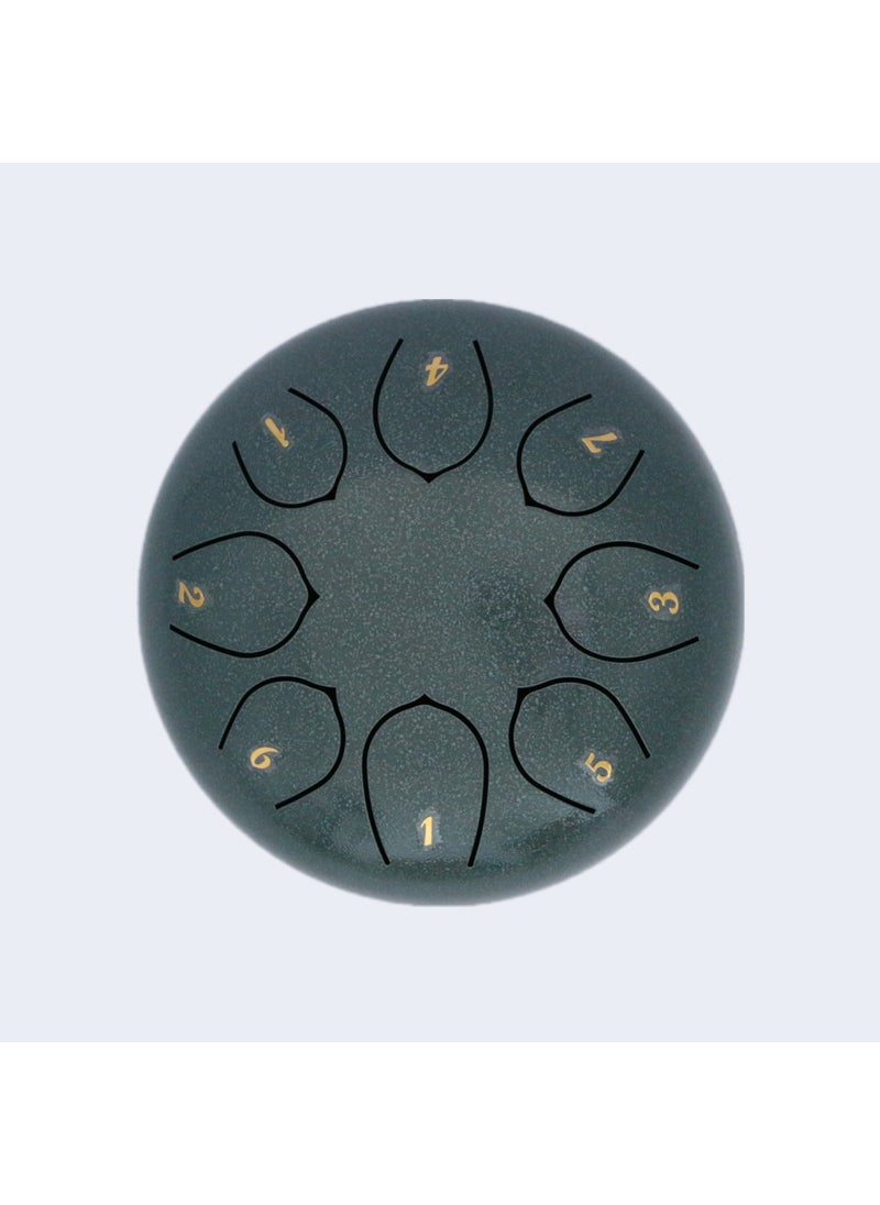 Generic 6-inch 8-Tone Steel Tongue Drum Jade celadon 