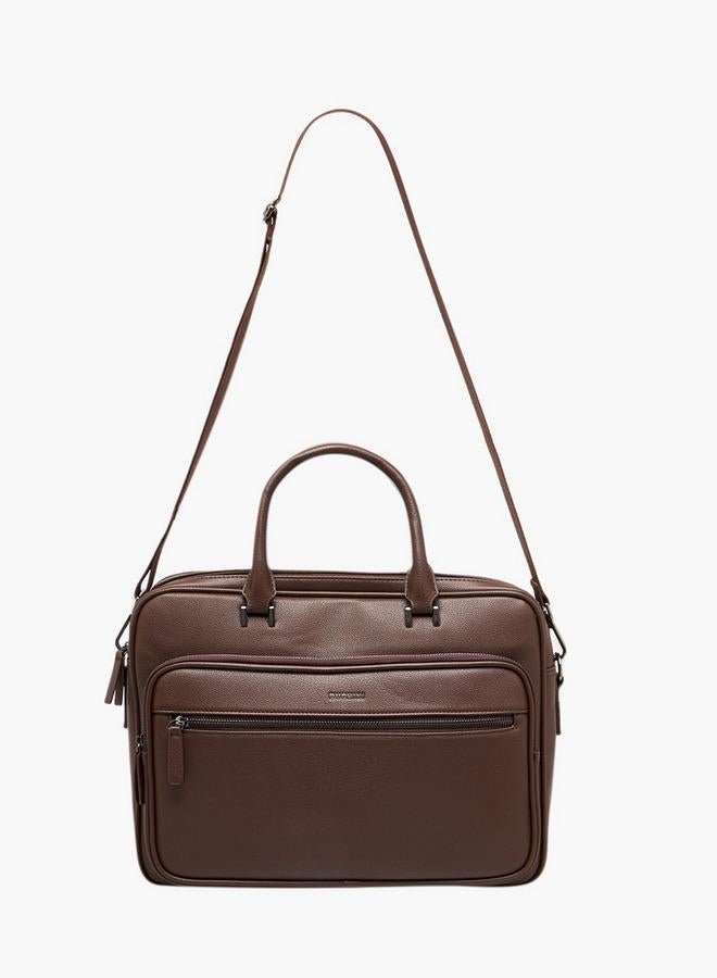 دوتشيني حقيبة لاب توب رجالية سادة - Image 3