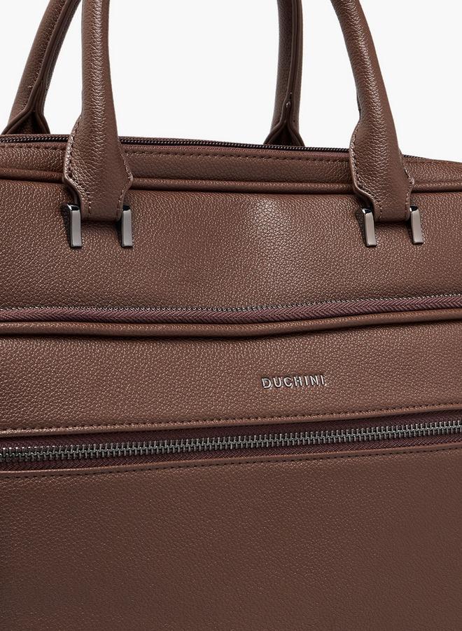 دوتشيني حقيبة لاب توب رجالية سادة - Image 5