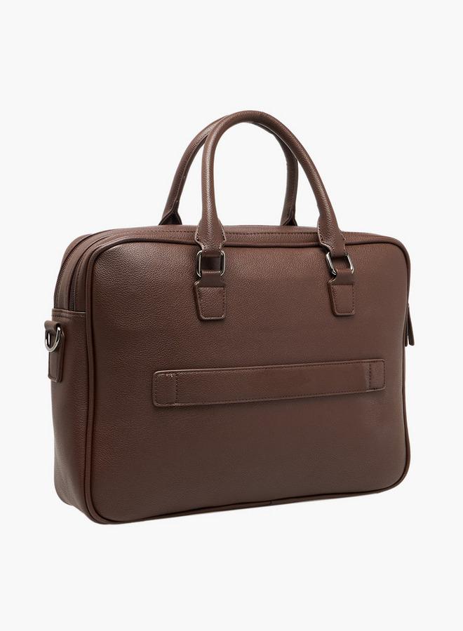 دوتشيني حقيبة لاب توب رجالية سادة - Image 4