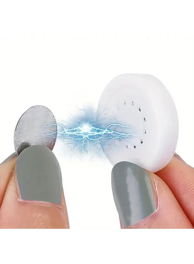 White Magnetic Remote Control Wall Mounts 8pcs No Trace Adhesive Strong Suction For Home Office - Image 5