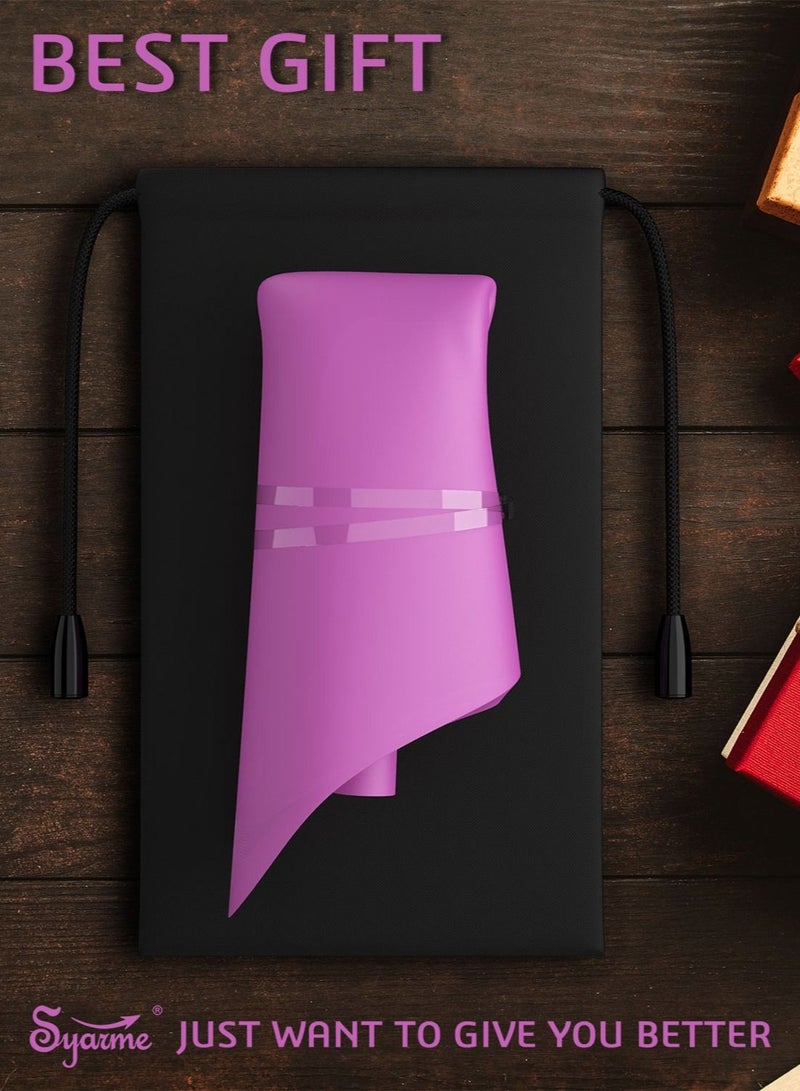 Syarme Feminine Urination Device, Portable Reusable Urinal Funnel with Extension Tube for Travel, Festivals, Camping, Traffic Jams and More, Includes Waterproof Bag and Cup - Purple  - Image 5