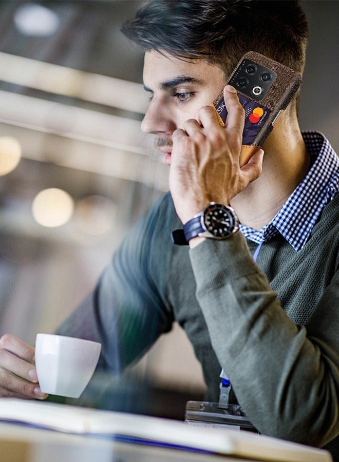 GROIC Case Compatible for OnePlus 10 Pro 6.7 Inches Slim Card Phone Case, Protection Cover with Leather Card Holder Slot Design - Image 5