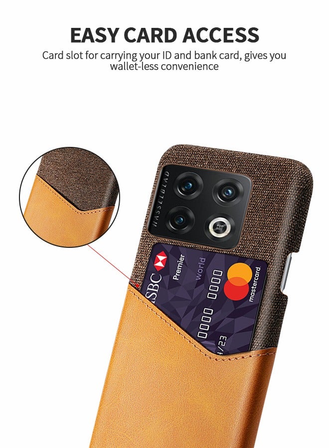 GROIC Case Compatible for OnePlus 10 Pro 6.7 Inches Slim Card Phone Case, Protection Cover with Leather Card Holder Slot Design - Image 3