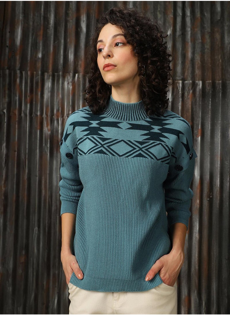 Women Arctic With Dark Teal Sweaters - pzsku/Z8CFF8F69B1A9B893DCEFZ/45/_/1733511156/ecbb854c-8f66-44f7-a770-3995213ed281