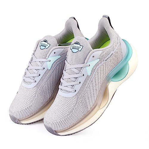 Bacca Bucci Men Hypersoft Series With Ultra-Rebounce Outsole And Iconic Breathable Engineered Knit Upper For Daily Sports, Walking And Running Shoes- Grey, Size Uk6 - Image 3